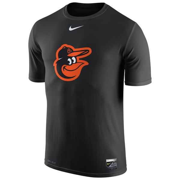 MLB Men Baltimore Orioles Nike Authentic Collection Legend Logo 1.5 Performance TShirt Black